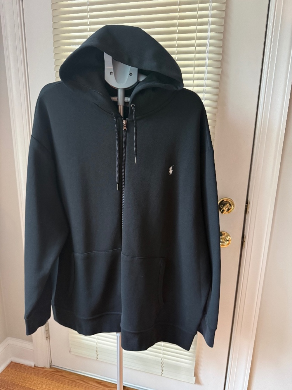 Polo Ralph Lauren Black Full-Zip Hoodie Men’s 3XB Big & Tall Pony Logo